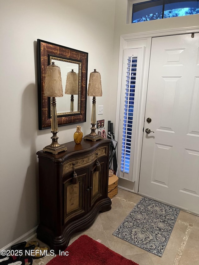 view of entrance foyer