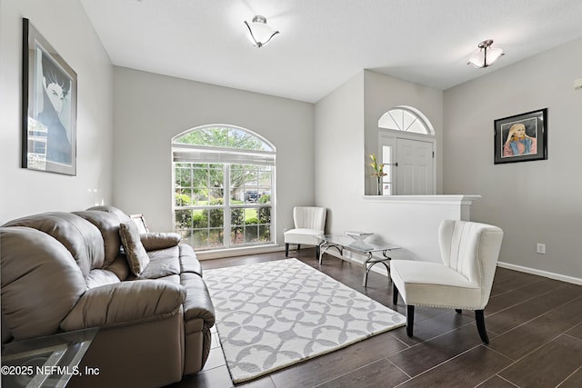 245 Village Green Ave, Fruit Cove, FL 32259 - living room with dark wood-type flooring and baseboards