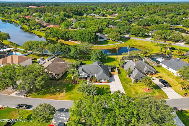 245 Village Green Ave, Fruit Cove, FL 32259 - aerial view with a residential view and a water view