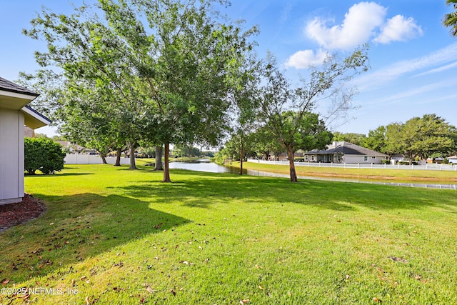 245 Village Green Ave, Fruit Cove, FL 32259 - view of yard with a water view and fence