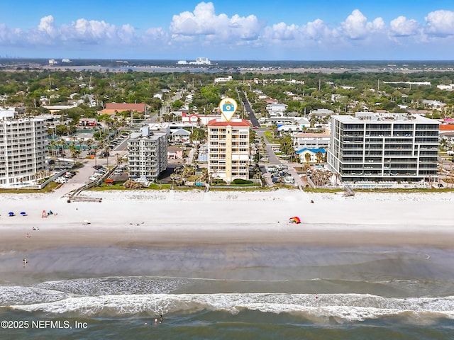 bird's eye view of extended coastline