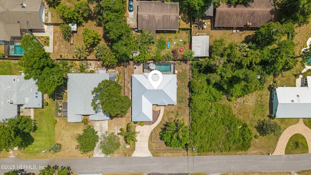 bird's eye view with a residential view