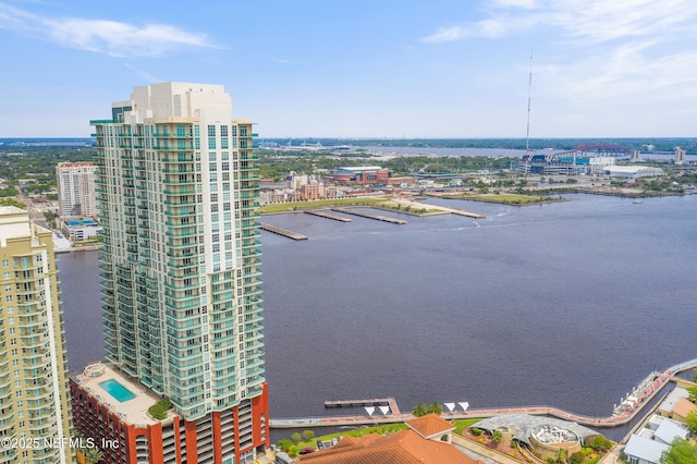 1431 Riverplace Blvd Unit 2003, Jacksonville, FL 32207 - aerial view with a water view and a city view
