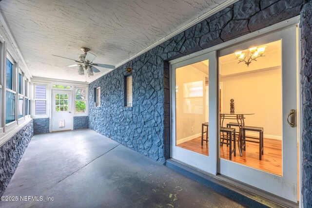 573 Oleander St, Neptune Beach, FL 32266 - view of patio / terrace with ceiling fan