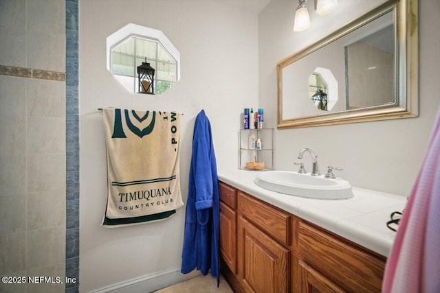 bathroom featuring vanity