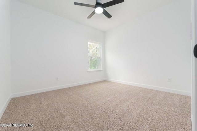5817 Silver Sands Cir, Keystone Heights, FL 32656 - empty room featuring ceiling fan, carpet floors, and baseboards