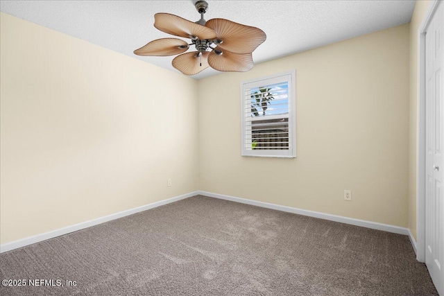 4201 San Pablo Rd S, Jacksonville, FL 32224 - spare room with baseboards, a ceiling fan, and carpet