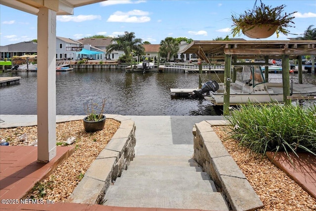 4201 San Pablo Rd S, Jacksonville, FL 32224 - dock area with a residential view and a water view