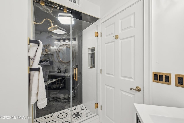 116 Lost Beach Ln, Ponte Vedra Beach, FL 32082 - full bath with a marble finish shower and visible vents