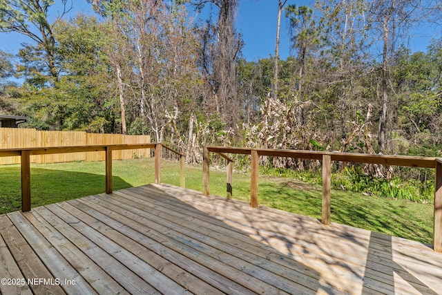 1625 Panther Ridge Ct, Jacksonville, FL 32225 - wooden terrace with fence and a lawn