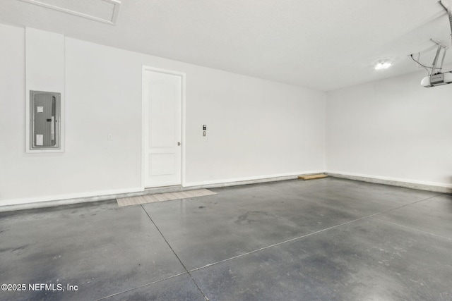 124 Sarah Elizabeth Dr, Saint Johns, FL 32259 - garage with baseboards, electric panel, and a garage door opener