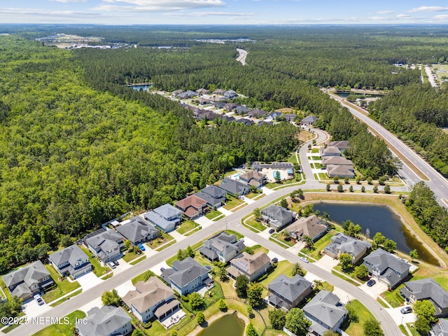 124 Sarah Elizabeth Dr, Saint Johns, FL 32259 - drone / aerial view featuring a water view, a forest view, and a residential view