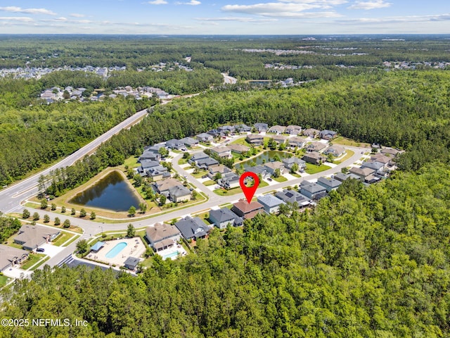 124 Sarah Elizabeth Dr, Saint Johns, FL 32259 - aerial view featuring a forest view and a residential view
