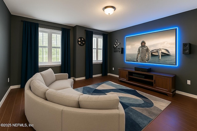 281 Palazzo Cir, Saint Augustine, FL 32092 - cinema room with wood finished floors, healthy amount of natural light, and baseboards