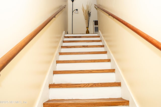 view of stairway