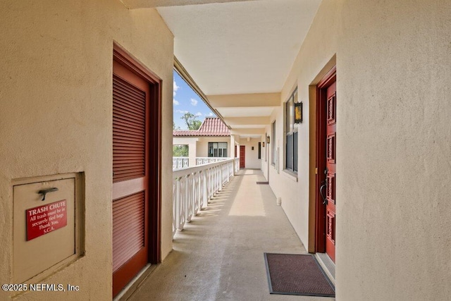 view of hall