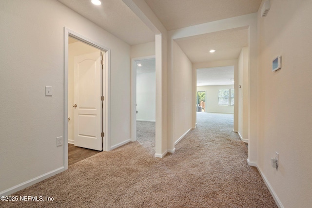 4402 Warm Springs Way, Middleburg, FL 32068 - corridor with carpet, baseboards, and recessed lighting