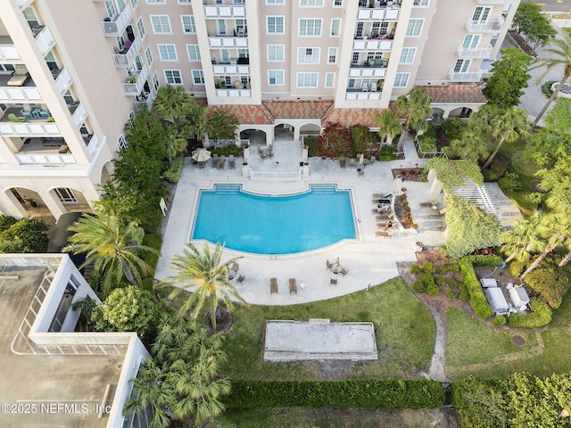 birds eye view of property