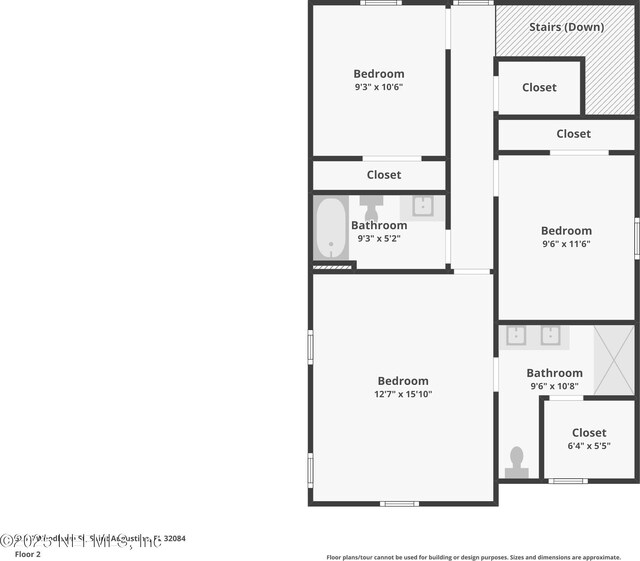 515 S Woodlawn St, Saint Augustine, FL 32084 - view of layout