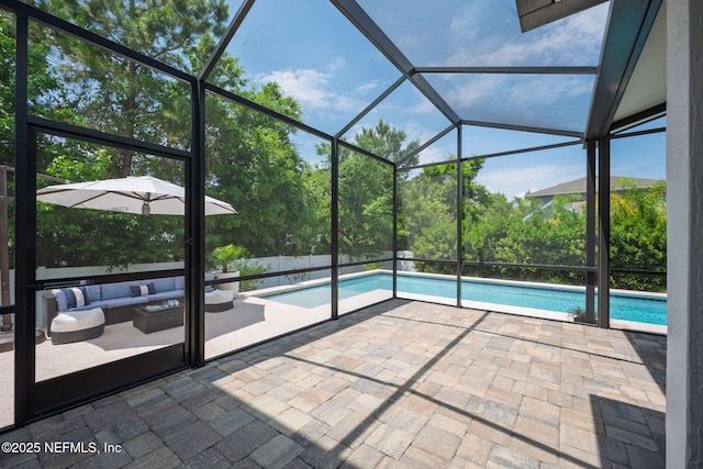 72 Whistler Trce, Ponte Vedra, FL 32081 - view of swimming pool with a fenced in pool, a lanai, and a patio area