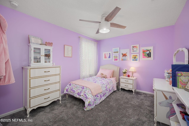 72 Whistler Trce, Ponte Vedra, FL 32081 - bedroom with baseboards, ceiling fan, and dark carpet