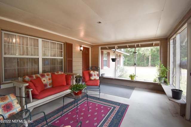 view of sunroom / solarium
