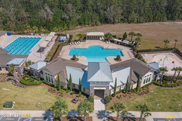 2294 Falling Star Ln, Green Cove Springs, FL 32043 - drone / aerial view of a pool