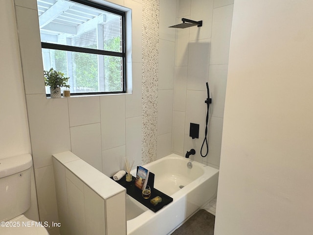 1118 Brookmont Ave E, Jacksonville, FL 32211 - bathroom featuring toilet and bathing tub / shower combination