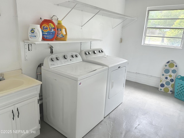 1118 Brookmont Ave E, Jacksonville, FL 32211 - laundry room with cabinet space and washer and dryer
