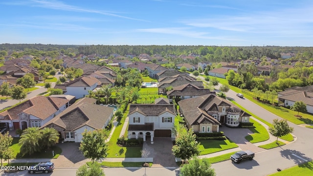 drone / aerial view featuring a residential view