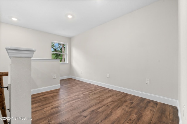 7708 Galveston Ave, Jacksonville, FL 32211 - empty room featuring recessed lighting, wood finished floors, and baseboards