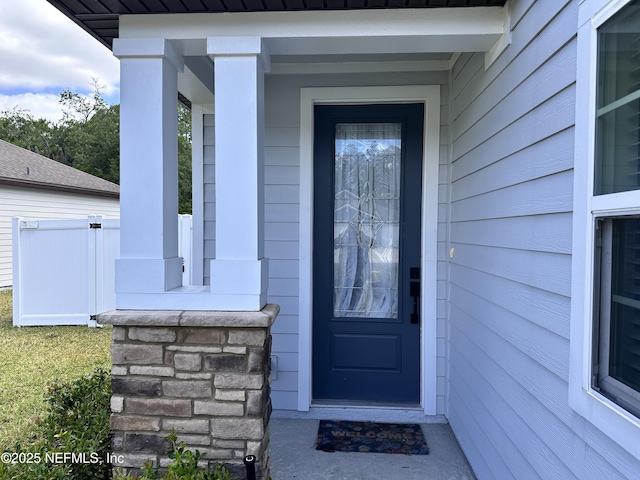 1116 Morgans Treasure Rd, Saint Augustine, FL 32084 - property entrance featuring covered porch
