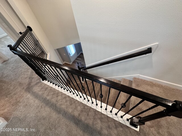 1116 Morgans Treasure Rd, Saint Augustine, FL 32084 - stairs with carpet floors