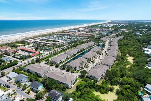 1207 Makarios Dr, Saint Augustine Beach, FL 32080 - aerial overview of property's location with waterfront with a beach