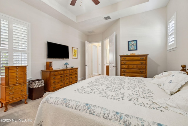 74 Lone Eagle Way, Ponte Vedra, FL 32081 - bedroom featuring carpet floors, a ceiling fan, and visible vents