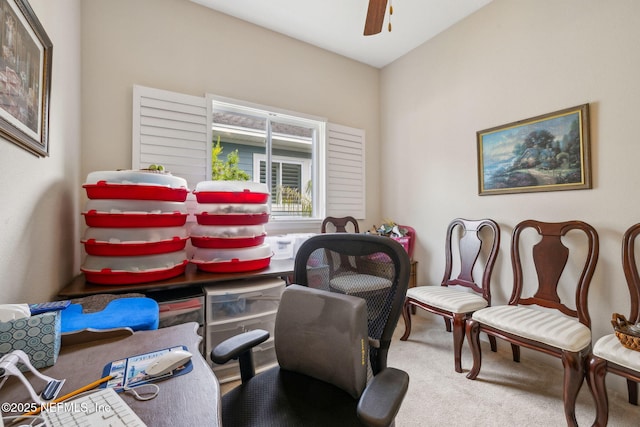 74 Lone Eagle Way, Ponte Vedra, FL 32081 - sitting room with carpet flooring and ceiling fan