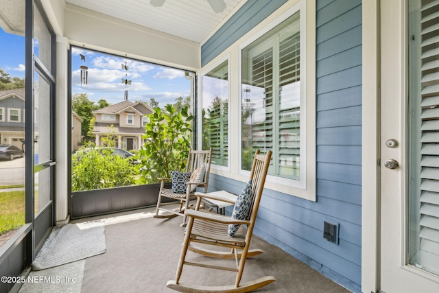 74 Lone Eagle Way, Ponte Vedra, FL 32081 - sunroom / solarium featuring ceiling fan