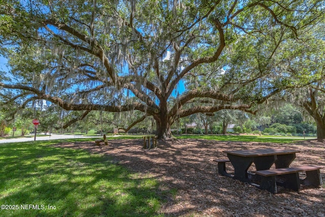 surrounding community with a lawn