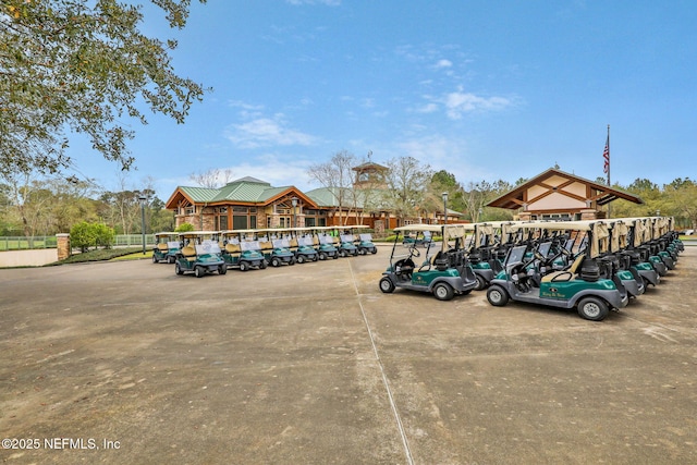 view of car parking