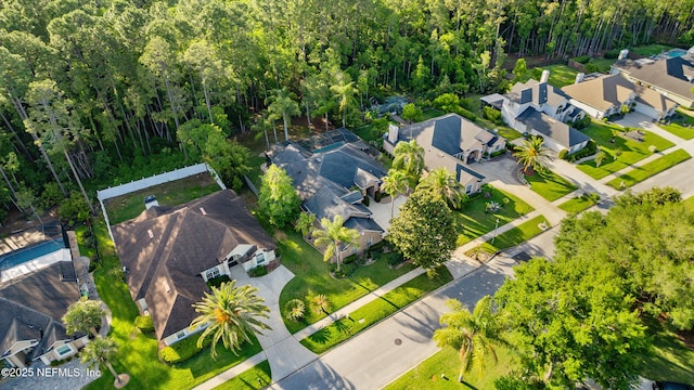 drone / aerial view featuring a residential view
