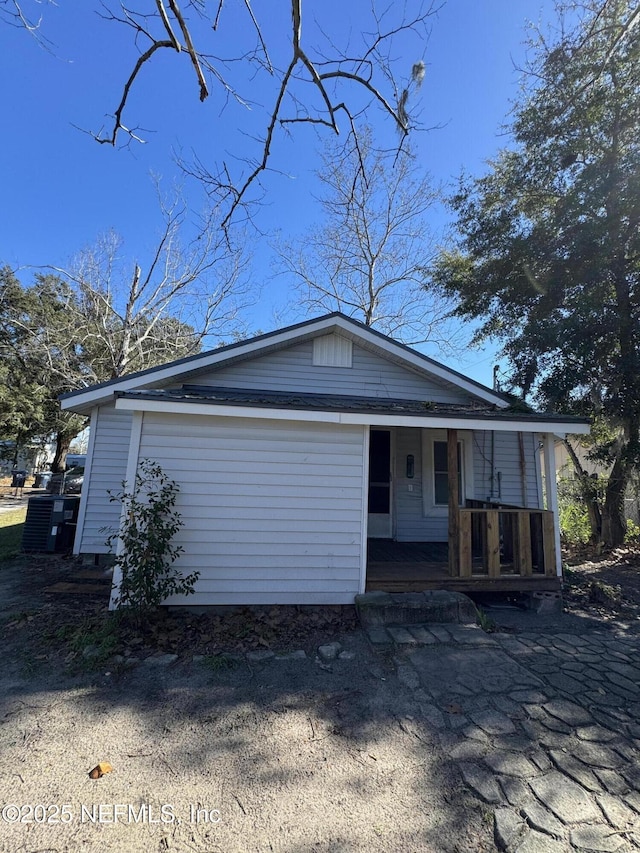 exterior space with covered porch
