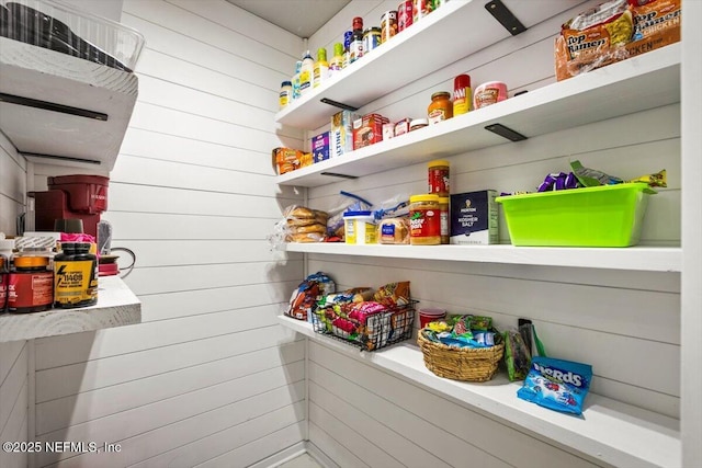 view of pantry