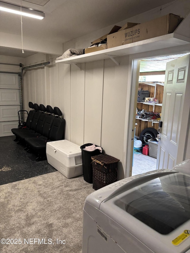 6050 Carrevero Dr S, Jacksonville, FL 32216 - garage featuring washer / clothes dryer