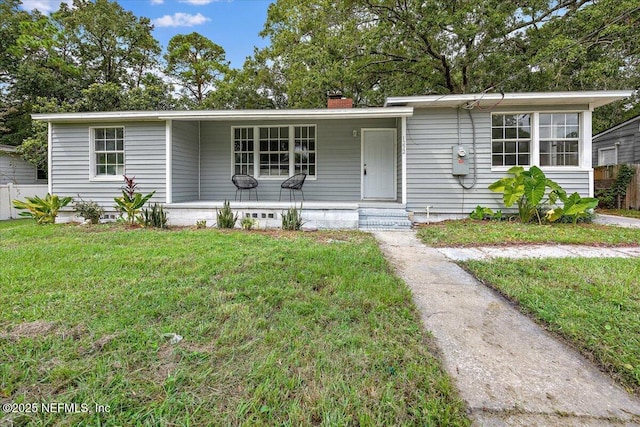 1232 Hamilton St, Jacksonville, FL 32205 - single story home featuring a chimney and a front yard