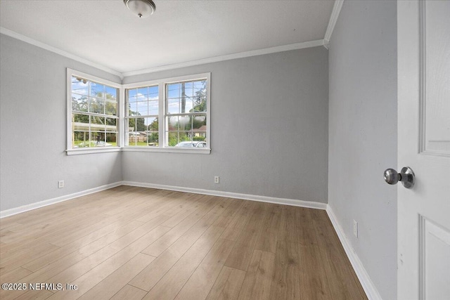 1232 Hamilton St, Jacksonville, FL 32205 - unfurnished room with wood finished floors, ornamental molding, and baseboards
