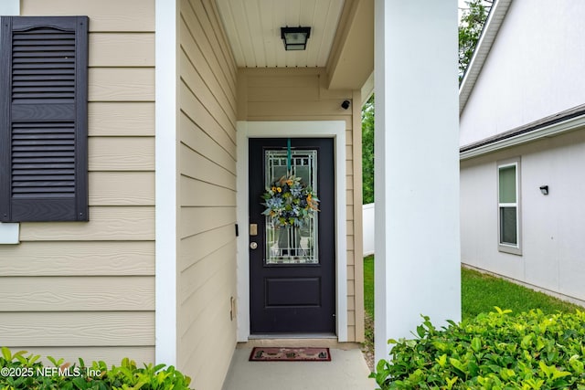 view of entrance to property