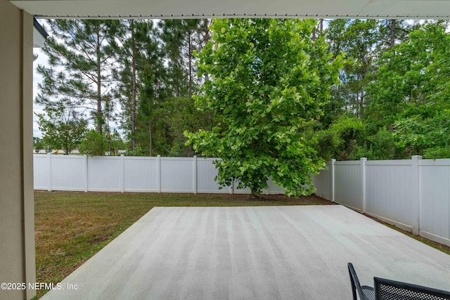 view of patio / terrace featuring a fenced backyard