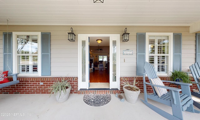4637 Saddlehorn Trl, Middleburg, FL 32068 - doorway to property with a porch