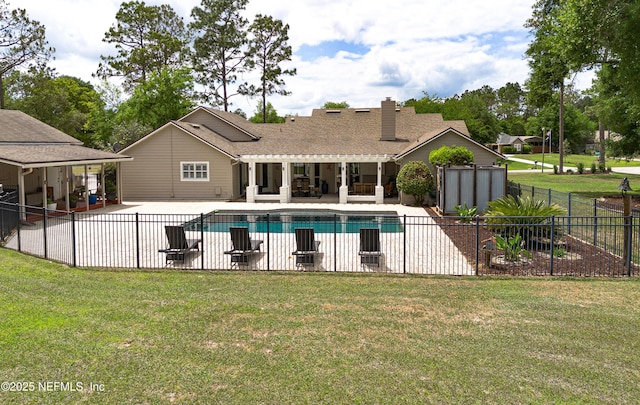 4637 Saddlehorn Trl, Middleburg, FL 32068 - view of pool with a pergola and a patio