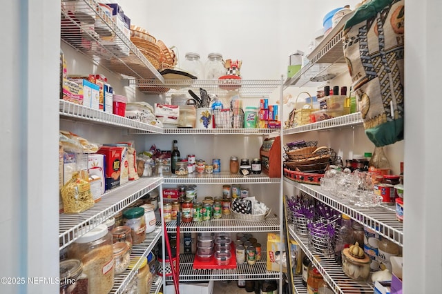 view of storage area